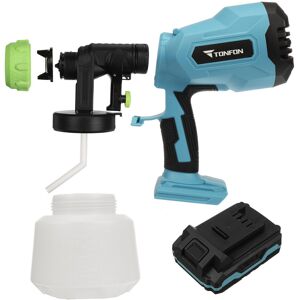 GreenZech (Two Batteries EU Plug) 2200W 20V 1000ML Electric Spray Gun Household Sprayer Sp GreenZech (Two Batteries EU Plug) 2200W 20V 1000ML Electric Spray Gun Household Sprayer Sp
