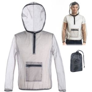 GreenZech (L) Ultralight Mesh Bug Jacket with Hood - Anti-Mosquito for Camping, Hiking, Fi GreenZech (L) Ultralight Mesh Bug Jacket with Hood - Anti-Mosquito for Camping, Hiking, Fi