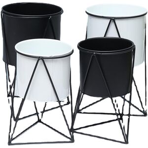 GreenZech (White, L) Geometric Metal Flower Pot Stand Chic Indoor Garden Plant Holder Disp GreenZech (White, L) Geometric Metal Flower Pot Stand Chic Indoor Garden Plant Holder Disp