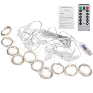 GreenZech (Cool White) 3x3M Waterproof USB 300LED Window Curtain String Light 8 Modes Outd GreenZech (Cool White) 3x3M Waterproof USB 300LED Window Curtain String Light 8 Modes Outd