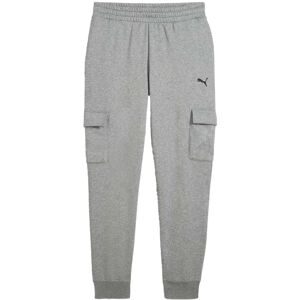 (S, Grey) Puma Mens Fleece Small Logo Cargo Trousers (S, Grey) Puma Mens Fleece Small Logo Cargo Trousers