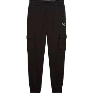 (XXL, Black) Puma Mens Fleece Small Logo Cargo Trousers (XXL, Black) Puma Mens Fleece Small Logo Cargo Trousers