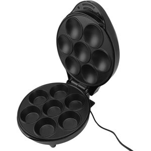 Unbranded 1200W Black 7-Hole Cake Maker for Cupcakes & Muffins - Fast, Even Heating, Nonst Unbranded 1200W Black 7-Hole Cake Maker for Cupcakes & Muffins - Fast, Even Heating, Nonst