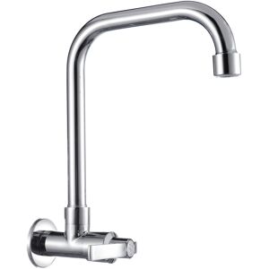 GreenZech 360 Degree Rotation Single Cold Faucet Long Neck Brass Kitchen Sink GreenZech 360 Degree Rotation Single Cold Faucet Long Neck Brass Kitchen Sink