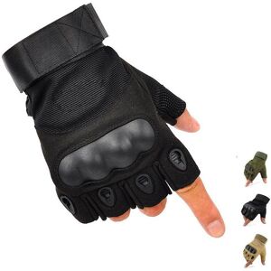 GreenZech (Army Green, L) Military Fingerless Hard Knuckle Tactical Gloves Half Finger Tac GreenZech (Army Green, L) Military Fingerless Hard Knuckle Tactical Gloves Half Finger Tac