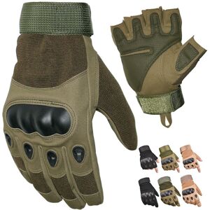 GreenZech (Green, XL) Men Tactical Gloves Outdoor Full Finger Gloves Half Finger Fitness G GreenZech (Green, XL) Men Tactical Gloves Outdoor Full Finger Gloves Half Finger Fitness G