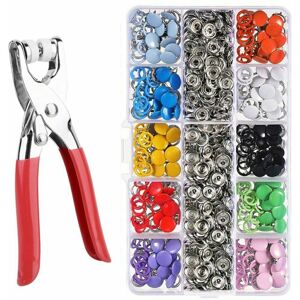 GreenZech (100 Sets + Plier) 100/200 Sets DIY Press Studs Tools Kit Assorted Colors Snap M GreenZech (100 Sets + Plier) 100/200 Sets DIY Press Studs Tools Kit Assorted Colors Snap M