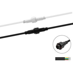 GreenZech (White) Big Size 4 Pin 4A 20AWG Waterproof Female And Male Connector Cable Wire GreenZech (White) Big Size 4 Pin 4A 20AWG Waterproof Female And Male Connector Cable Wire