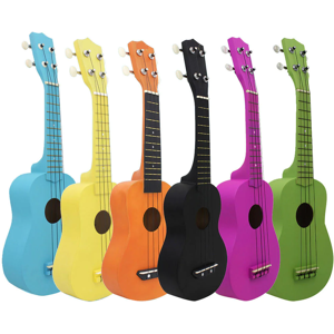 GreenZech (Purple) 21 Inch 4 Strings Basswood Multicolor Ukulele Musical Instrument for Be GreenZech (Purple) 21 Inch 4 Strings Basswood Multicolor Ukulele Musical Instrument for Be