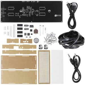 GreenZech (Green) LED Music Spectrum Clock DIY Kit 512pcs LED SMD Welding Kit Electronic D GreenZech (Green) LED Music Spectrum Clock DIY Kit 512pcs LED SMD Welding Kit Electronic D