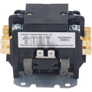 Unbranded Air Conditioner Contactor 40 Amp 2 Pole Silver Unbranded Air Conditioner Contactor 40 Amp 2 Pole Silver