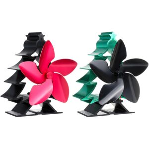 GreenZech (Black+Green) Heat Powered Stove Top Fan 5 Blade Wood Burner Log Burning Christm GreenZech (Black+Green) Heat Powered Stove Top Fan 5 Blade Wood Burner Log Burning Christm