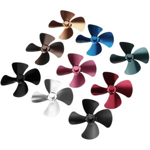 GreenZech (Rose Red) Multiple Colour Aluminum Alloy Quiet 4 Blade Fan Stove Fan Fireplace GreenZech (Rose Red) Multiple Colour Aluminum Alloy Quiet 4 Blade Fan Stove Fan Fireplace