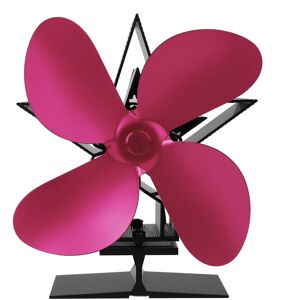 GreenZech (Rose Red) 1350RPM 4 Leaves Stove Fan Heat Powered Motor Energy Saving Fireplace GreenZech (Rose Red) 1350RPM 4 Leaves Stove Fan Heat Powered Motor Energy Saving Fireplace
