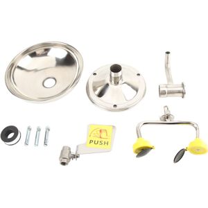 Unbranded Eye Wash Station Dual Nozzle Push Handle 304 Unbranded Eye Wash Station Dual Nozzle Push Handle 304