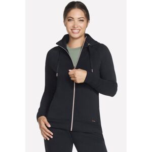 (Black, M) Skechers Performance Skechluxe Elevate Hooded Jacket Women's Black Ja (Black, M) Skechers Performance Skechluxe Elevate Hooded Jacket Women's Black Ja