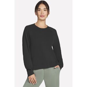 (Black, S) Skechers Performance Skechluxe Elevate Crewneck Women's Black Sweatsh (Black, S) Skechers Performance Skechluxe Elevate Crewneck Women's Black Sweatsh