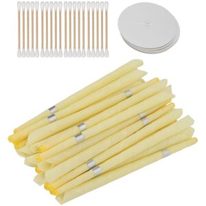 Unbranded 20-Pack Beeswax Ear Candle Set with Safety Protectors and Cotton Swabs Unbranded 20-Pack Beeswax Ear Candle Set with Safety Protectors and Cotton Swabs