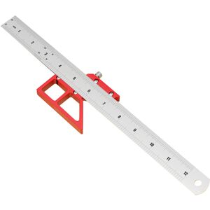 Unbranded Center Gauge 12in 45 90 Line Ruler Measuring Unbranded Center Gauge 12in 45 90 Line Ruler Measuring