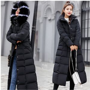 Unbranded (Black, L) Down Womens Jacket Winter Hooded Long Fur Collar Thicken Coat Outwear Unbranded (Black, L) Down Womens Jacket Winter Hooded Long Fur Collar Thicken Coat Outwear