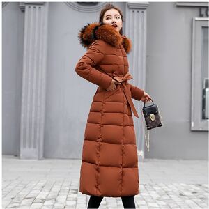 Unbranded (Brown, M) Down Womens Jacket Winter Hooded Long Fur Collar Thicken Coat Outwear Unbranded (Brown, M) Down Womens Jacket Winter Hooded Long Fur Collar Thicken Coat Outwear