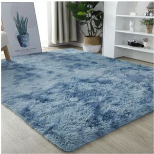 Unbranded (Peacock blue gradient color, 80*160cm) Home tie-dyed carpet, bedroom plush carp Unbranded (Peacock blue gradient color, 80*160cm) Home tie-dyed carpet, bedroom plush carp