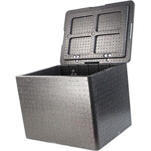 Unbranded (Black, 30 L) Insulated Food Carrier Box Hinged Lid for Cold or Hot Food Thermal Unbranded (Black, 30 L) Insulated Food Carrier Box Hinged Lid for Cold or Hot Food Thermal