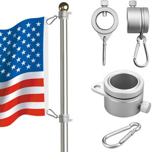 GreenZech Aluminum Alloy Flag Pole Rings 360 Degree Rotating Flagpole Flag Mounting Ring K GreenZech Aluminum Alloy Flag Pole Rings 360 Degree Rotating Flagpole Flag Mounting Ring K