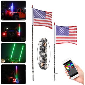 GreenZech (3ft) 12V 3FT/4FT bluetooth LED Flagpole Light 6000 Colors 200 Modes APP Control GreenZech (3ft) 12V 3FT/4FT bluetooth LED Flagpole Light 6000 Colors 200 Modes APP Control