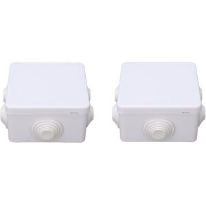 Unbranded 2PCS Electrical Junction Box with Reserved Hole Unbranded 2PCS Electrical Junction Box with Reserved Hole