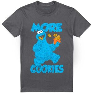 (XL, Charcoal) Sesame Street Unisex Adult More Cookies T-Shirt (XL, Charcoal) Sesame Street Unisex Adult More Cookies T-Shirt