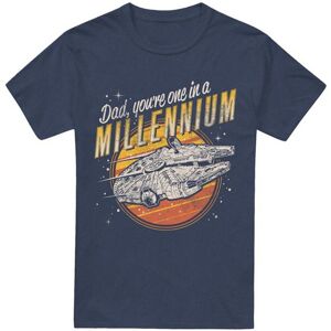 (L, Navy) Star Wars Unisex Adult Dad One In A Millennium Heather T-Shirt (L, Navy) Star Wars Unisex Adult Dad One In A Millennium Heather T-Shirt