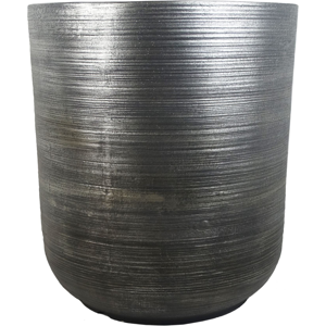 Leaf 47cm x 41cm Coya Silver Ridged Planter Extra Large Composite Plant Pot Leaf 47cm x 41cm Coya Silver Ridged Planter Extra Large Composite Plant Pot