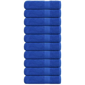 vidaXL 70x140cm Blue Cotton Towels - Shower, 10 pcs vidaXL 70x140cm Blue Cotton Towels - Shower, 10 pcs