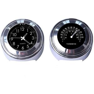 Unbranded For 2pcs Motorcycle Quartz Clock And Thermometer 78inch Waterproof Unbranded For 2pcs Motorcycle Quartz Clock And Thermometer 78inch Waterproof