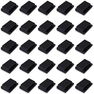Unbranded For 30x Cable Holder Cable Clip Cable Clamp Selfadhesive Black Unbranded For 30x Cable Holder Cable Clip Cable Clamp Selfadhesive Black