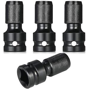 Unbranded For 4 Pcs Impact Adaptor 12 Square Drive To 14 Hex Shank Socket Adapter Unbranded For 4 Pcs Impact Adaptor 12 Square Drive To 14 Hex Shank Socket Adapter
