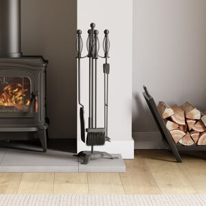 Fire Vida Darton 5pc Fireplace Companion Tool Set - Black Fire Vida Darton 5pc Fireplace Companion Tool Set - Black