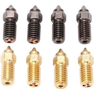 Unbranded 8Pcs 3D Printer Extruder Nozzle 0.4mm M6 Hotend Unbranded 8Pcs 3D Printer Extruder Nozzle 0.4mm M6 Hotend
