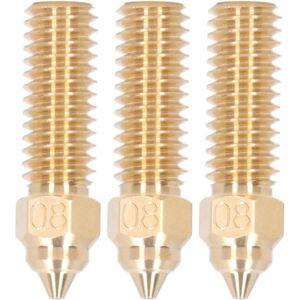 Unbranded 3Pcs 3D Printer Nozzle Kit Extruder Brass Nozzles Unbranded 3Pcs 3D Printer Nozzle Kit Extruder Brass Nozzles