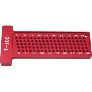 Unbranded Hole Positioning Ruler Aluminum Alloy 100mm Metric Unbranded Hole Positioning Ruler Aluminum Alloy 100mm Metric