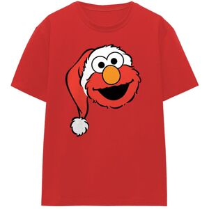 (XL, Red) Sesame Street Womens/Ladies Elmo Santa Hat Christmas T-Shirt (XL, Red) Sesame Street Womens/Ladies Elmo Santa Hat Christmas T-Shirt