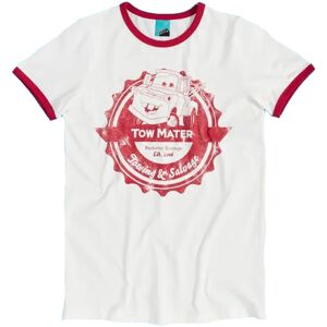 Disney (XL, White) Cars Unisex Adult Towing And Salvage Tow Mater Ringer T-Shirt Disney (XL, White) Cars Unisex Adult Towing And Salvage Tow Mater Ringer T-Shirt