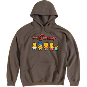 (L, Charcoal) The Simpsons Unisex Adult Pixel Hoodie (L, Charcoal) The Simpsons Unisex Adult Pixel Hoodie