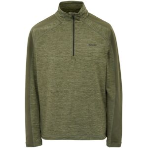 (S, Oil Green/Olive Night) Regatta Mens Hepley Half Zip Fleece Jacket (S, Oil Green/Olive Night) Regatta Mens Hepley Half Zip Fleece Jacket