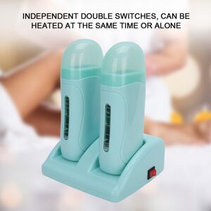 Unbranded Cyan Professional Double Wax Heater 100ml x 2, 40W, Dual-Switch, Fast Melting wi Unbranded Cyan Professional Double Wax Heater 100ml x 2, 40W, Dual-Switch, Fast Melting wi