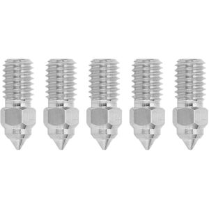 Unbranded 5Pcs 3D Printer Extruder Nozzle 1.75mm M6 High Unbranded 5Pcs 3D Printer Extruder Nozzle 1.75mm M6 High
