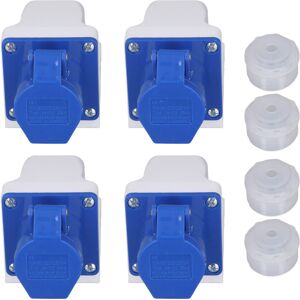 Unbranded 4 Sets Industrial Socket 3 Pin Power Connector Unbranded 4 Sets Industrial Socket 3 Pin Power Connector