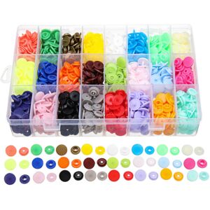 GreenZech 375 Sets T5 Snap Poppers Fasteners Plastic Buttons 25 colors Pliers Punching Too GreenZech 375 Sets T5 Snap Poppers Fasteners Plastic Buttons 25 colors Pliers Punching Too