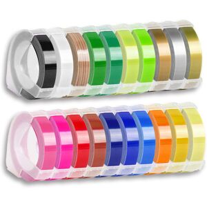 GreenZech (Black, 6mm) 1pcs Dymo 3D Plastic Embossing Tape for PVC LABEL DYMO 1610 12965 1 GreenZech (Black, 6mm) 1pcs Dymo 3D Plastic Embossing Tape for PVC LABEL DYMO 1610 12965 1